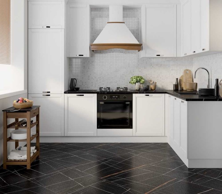 Kerranova Керамогранит Marble Trend Nero Dorato 60x60 Матовый — фото 44