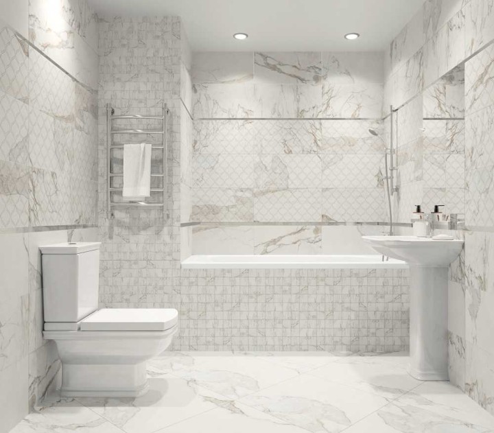 Kerranova Керамогранит Marble Trend Silver River 120x60 Лаппатированный — фото 31