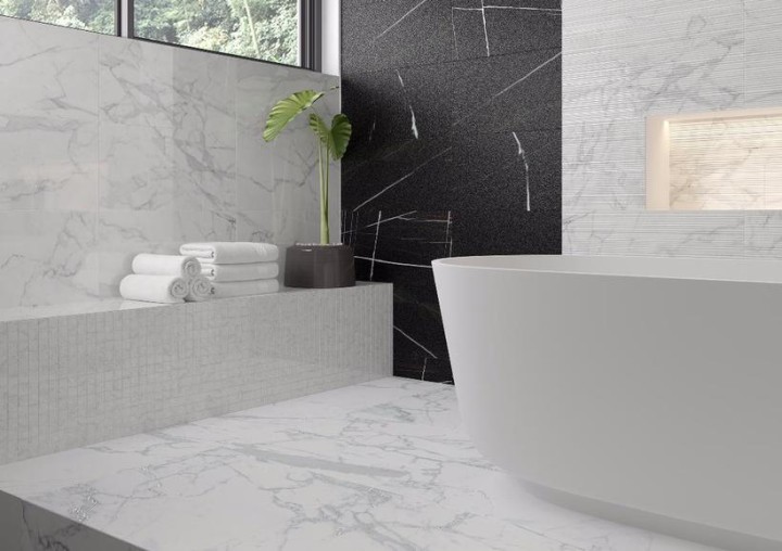 Керамогранитные Kerranova Ступень K-1004/MR/st01 Marble Trend Nero Dorato 29,4х120 — фото 2