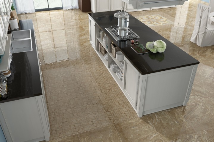 Лаппатированный Kerranova Premium Marble Керамогранит K-953/LR (2w953/LR) Beige Grey lap. 60х60 — фото 5