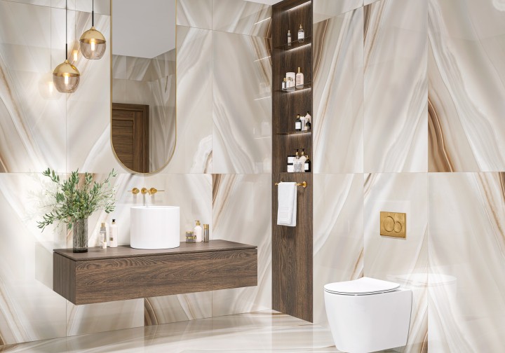 LCM Керамогранит 60120ANG02P Angel Agate Rose полированный 60х120 — фото 14