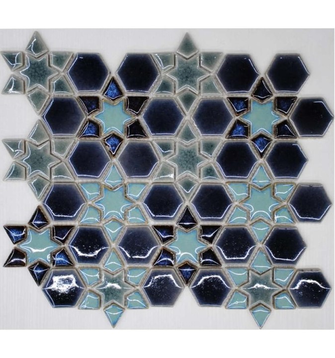 Керамическая LIYA Mosaic Керамическая мозаика Porcelain Samarkand 25,5х30