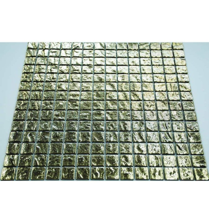 Стеклянная LIYA Mosaic Luxury Мозаика из стекла Gold Brick 20 30x30 — фото 2