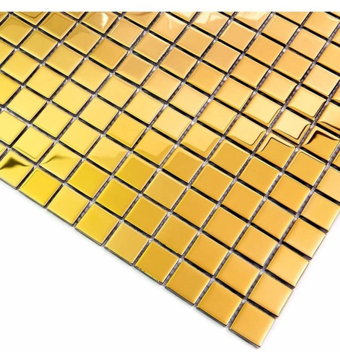 Стеклянная LIYA Mosaic Luxury Мозаика из стекла Gold Glossy 20 30x30 — фото 2
