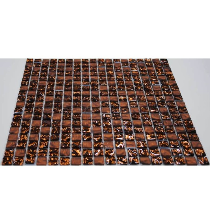 Стеклянная LIYA Mosaic Мозаика из стекла Luxury Bronze 15 30x30 — фото 3