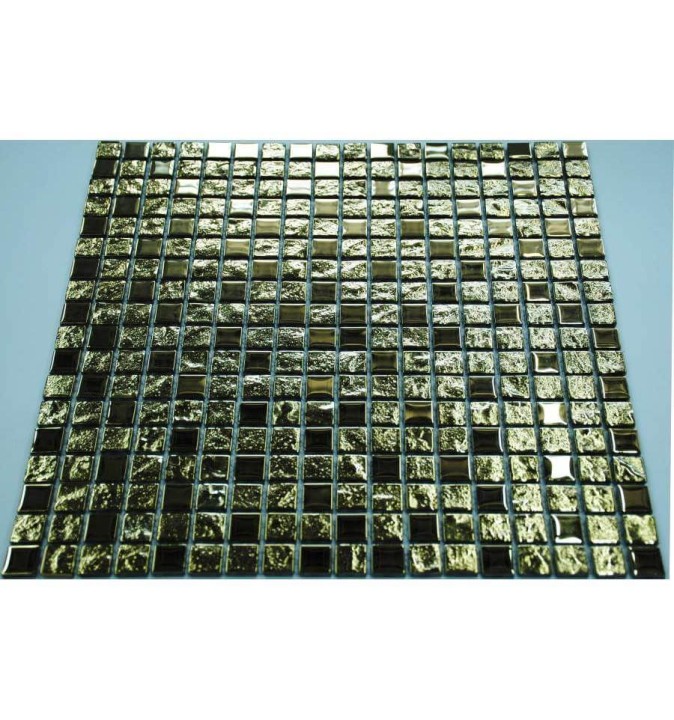Стеклянная LIYA Mosaic Мозаика из стекла Luxury Gold 15 30x30 — фото 2