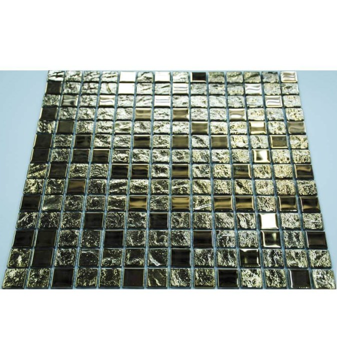 Стеклянная LIYA Mosaic Мозаика из стекла Luxury Gold 20 30x30 — фото 2
