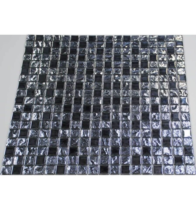Стеклянная LIYA Mosaic Мозаика из стекла Luxury Silver 15 30x30 — фото 2