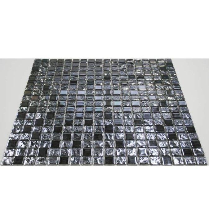 Стеклянная LIYA Mosaic Мозаика из стекла Luxury Silver 15 30x30 — фото 3