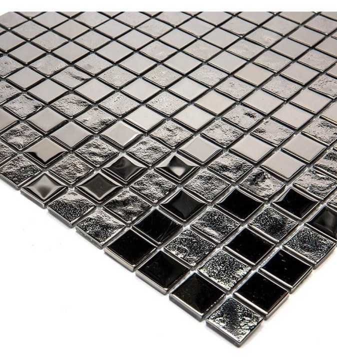 Стеклянная LIYA Mosaic Мозаика из стекла Luxury Silver 20 30x30 — фото 2