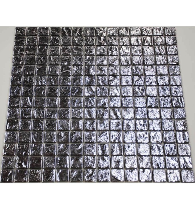 Стеклянная LIYA Mosaic Luxury Мозаика из стекла Silver Brick 20 30x30 — фото 2