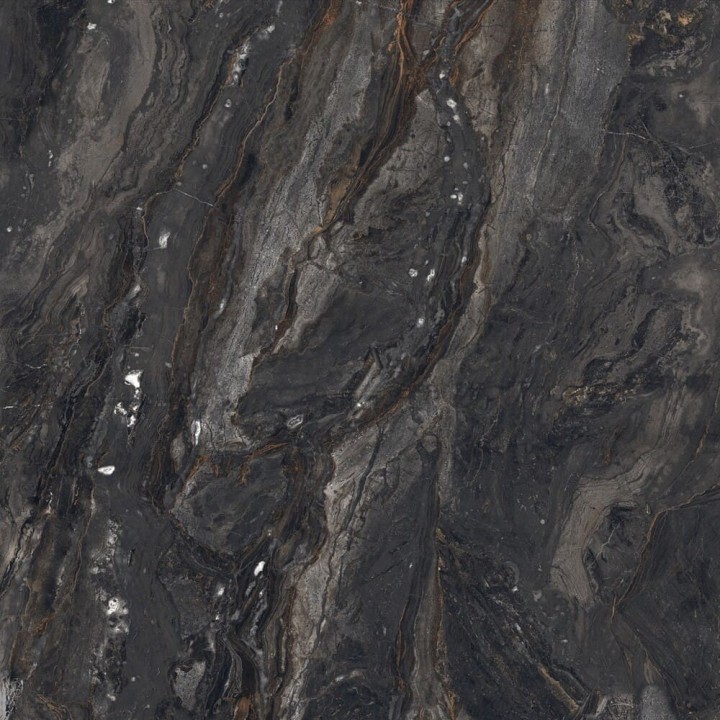 Полированный Maimoon Grand Slabs Cliff Anthrecite High Glossy 120х120 — фото 2