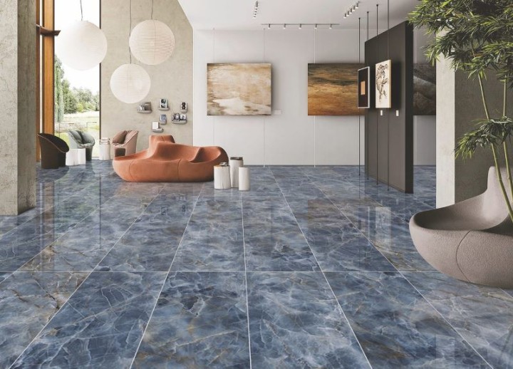 Полированный Maimoon Marmi Onyx Azul Glossy 60х120 — фото 2