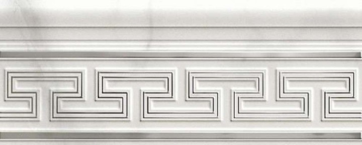 Marazzi Italy Бордюр настенный Marbleplay Wall Listello Classic White 12х30
