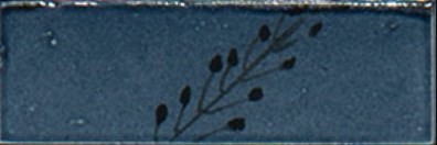 Декор Marazzi Italy M96W Rice Blu dec Leaf Lux 5х15 — фото 2