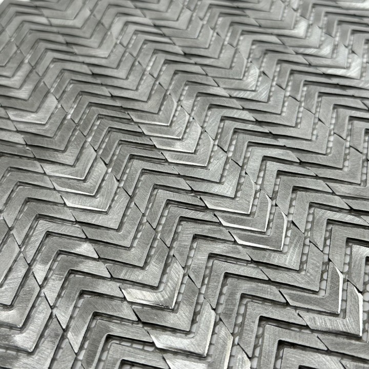 Металлическая Marble Mosaic Мозаика Aluminium Arrow Metal 30х30 — фото 2