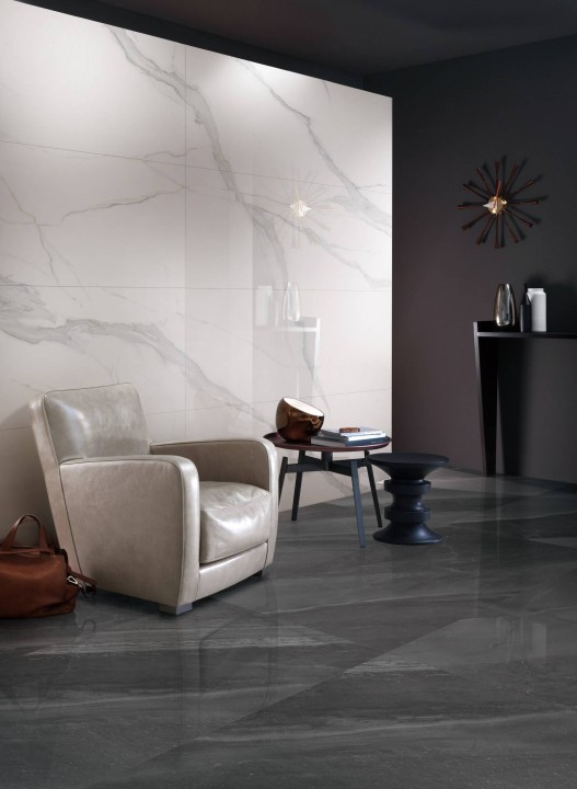 Полированный Marble Mosaic Керамогранит Calacatta Infinity Pol (рисунок соединяется до бесконечности A+B+C+D+E+F) 90х180 — фото 10