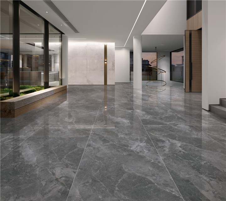 Полированный Marble Mosaic Керамогранит Cosmo Grey Pol 90х180 — фото 5