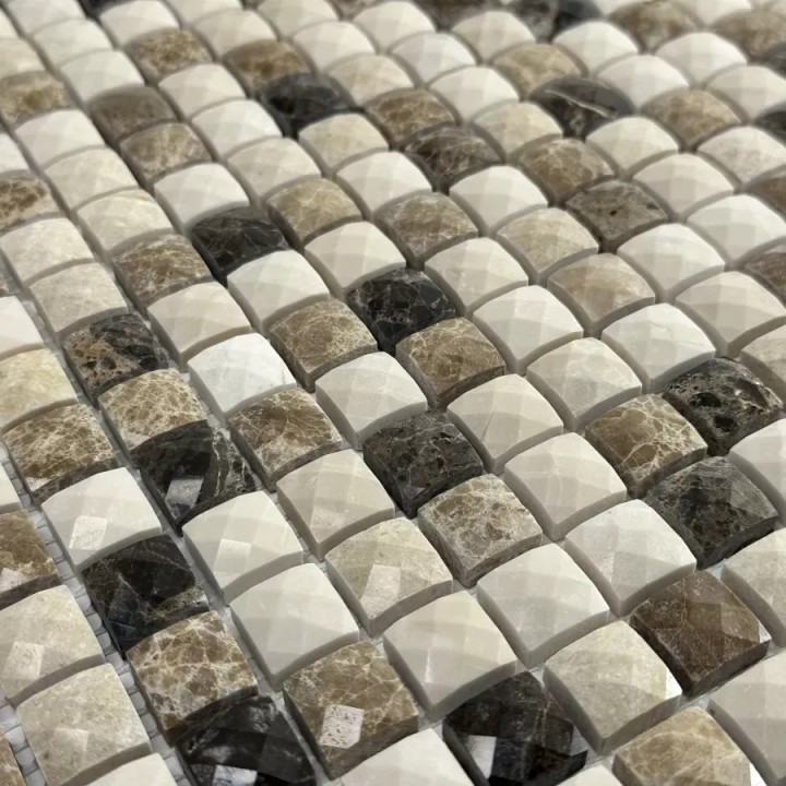 Керамическая Marble Mosaic Мозаика Diamond Mix Stone 1 Pol 30,5х30,5 — фото 3
