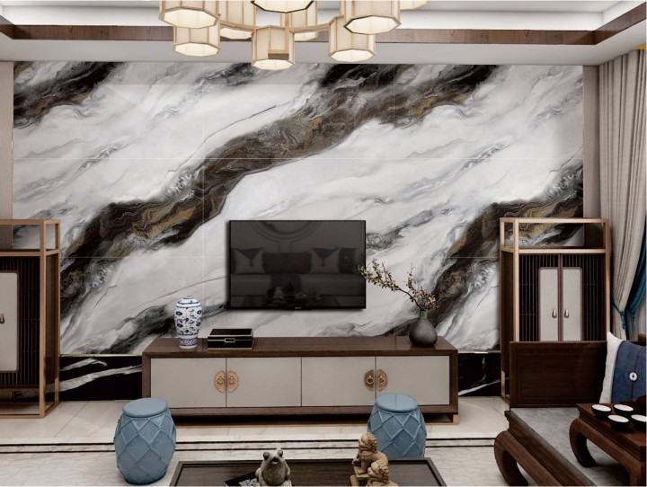 Полированный Marble Mosaic Керамогранит Magic Smoke Pol 90х180 — фото 3
