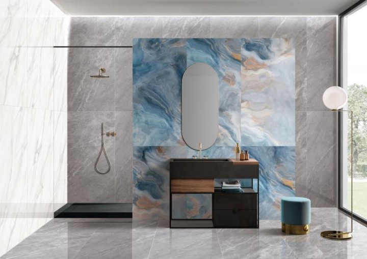 Полированный Marble Mosaic Керамогранит Mystic Ocean 60х120 — фото 3
