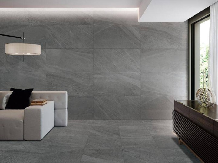 Матовый Marble Mosaic Керамогранит Rustic Black 60х120 — фото 6