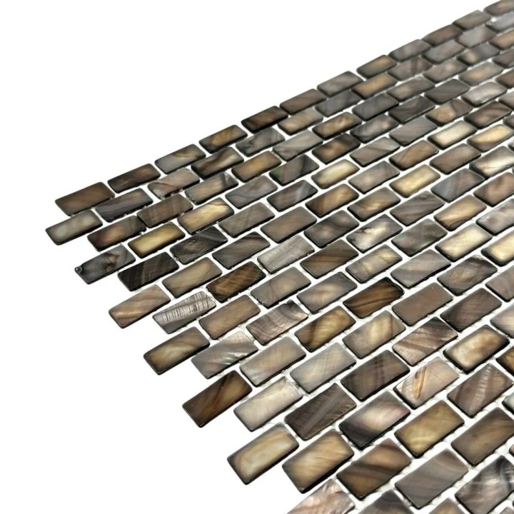 Керамическая Marble Mosaic Мозаика Coffe Brick Shell 30,5х30,5 — фото 2