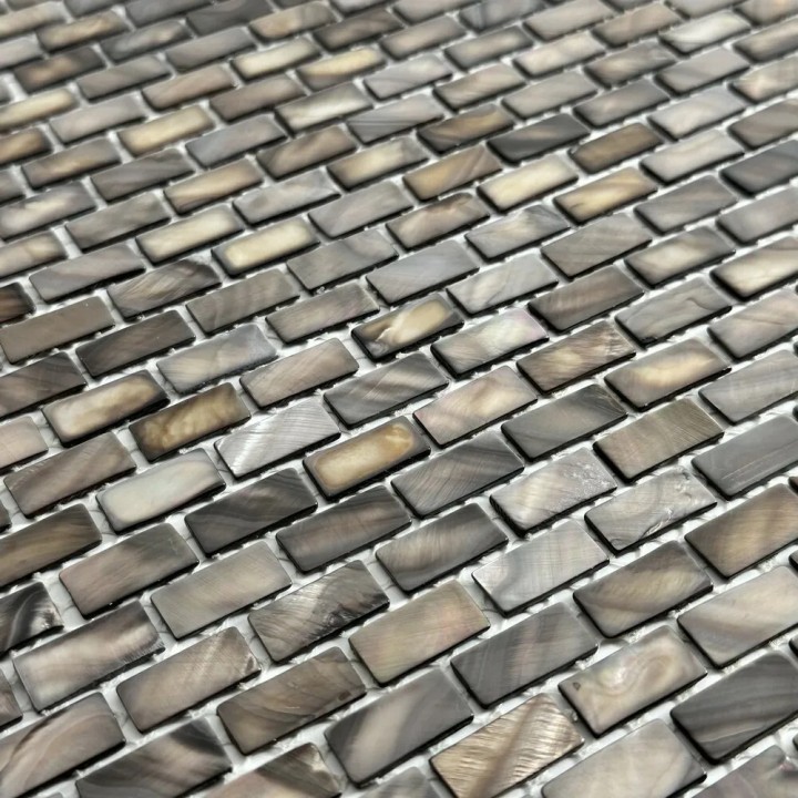 Керамическая Marble Mosaic Мозаика Coffe Brick Shell 30,5х30,5 — фото 3