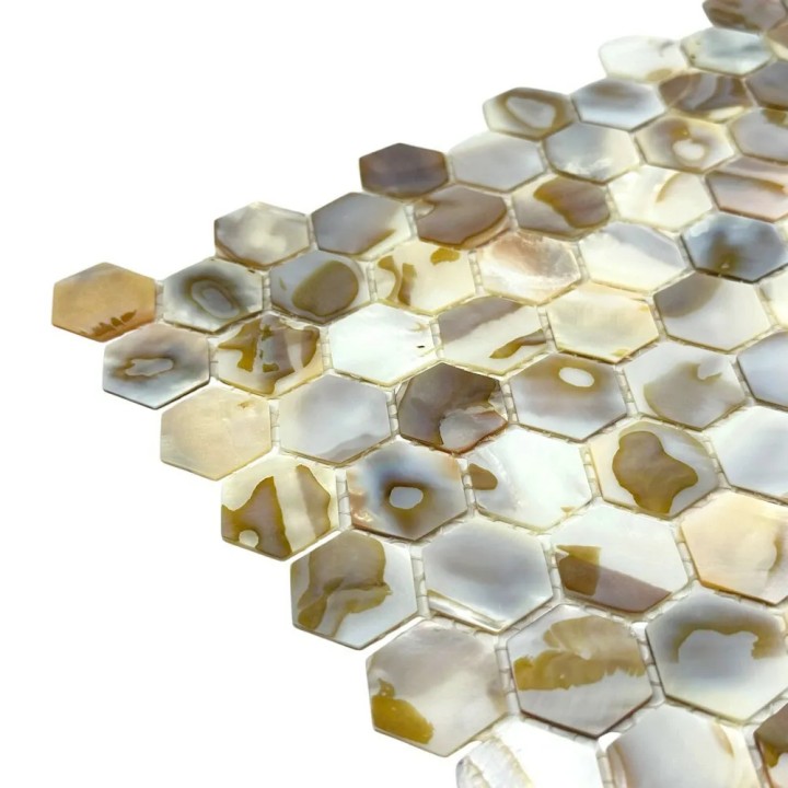 Керамическая Marble Mosaic Мозаика Hexagon Painted Shell 30,5х30,5 — фото 2
