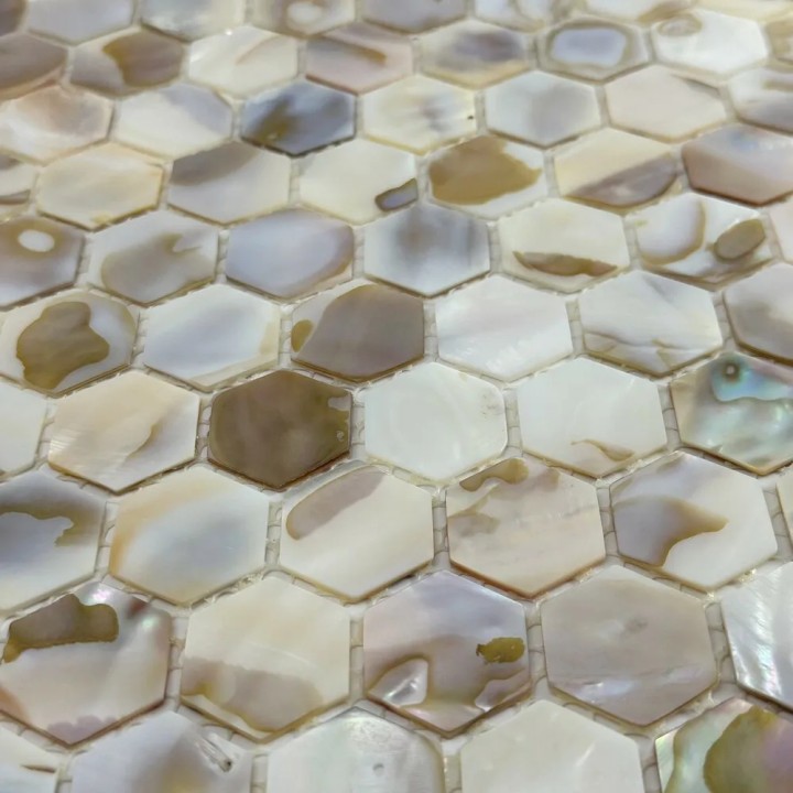 Керамическая Marble Mosaic Мозаика Hexagon Painted Shell 30,5х30,5 — фото 3