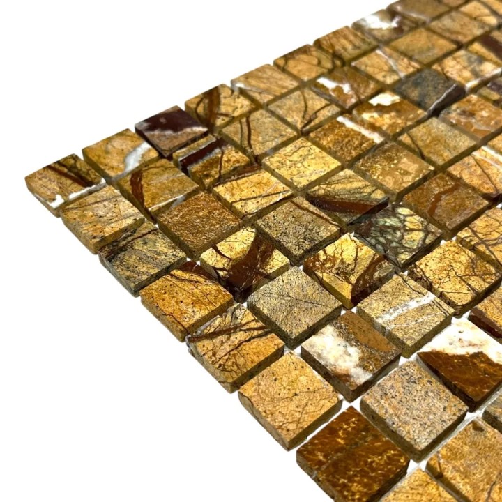 Керамическая Marble Mosaic Square 23x23 Мозаика Fancy Brown Pol 30,5х30,5 — фото 2