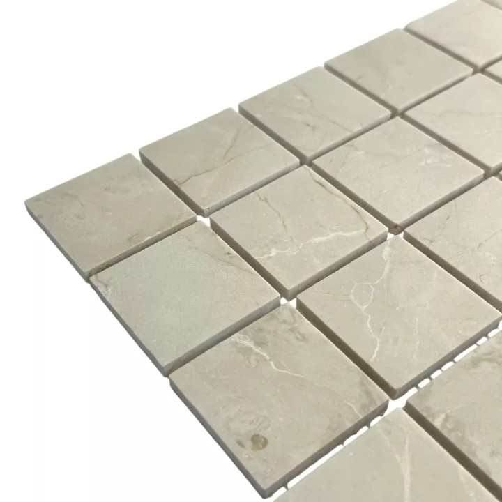 Керамическая Marble Mosaic Square 48x48 Мозаика Royal Botticino Pol 30,5х30,5 — фото 2