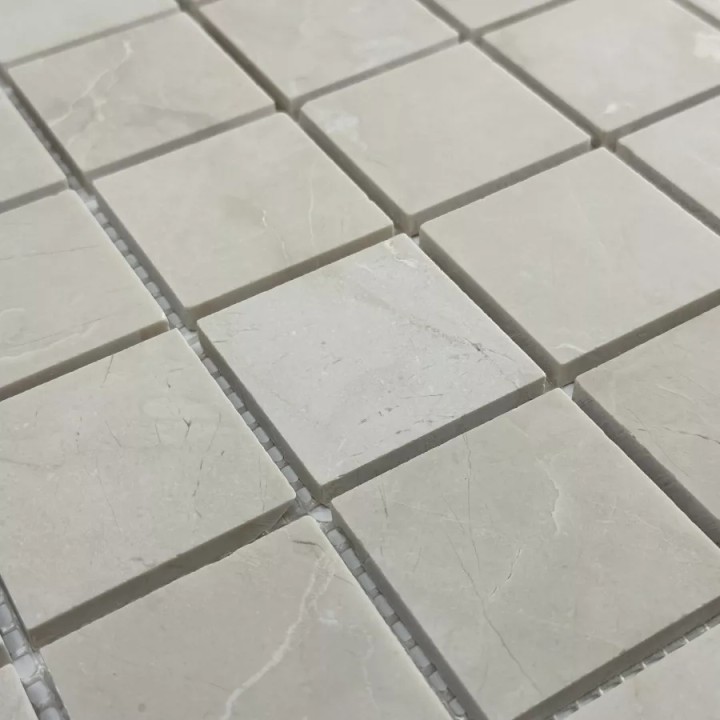 Керамическая Marble Mosaic Square 48x48 Мозаика Royal Botticino Pol 30,5х30,5 — фото 3
