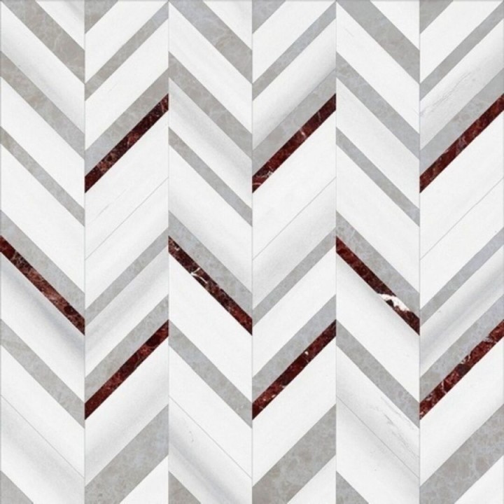 Мраморная Marmocer La Mia Vintage Керамогранит Rockies White B 45x45 полированный напольный