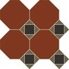 Матовый Metlah.Store Арундель Керамогранит M6131/6302/6712 Октагон красный / Квадрат черный / Треугольник зеленый на сетке 320х320 — фото 2