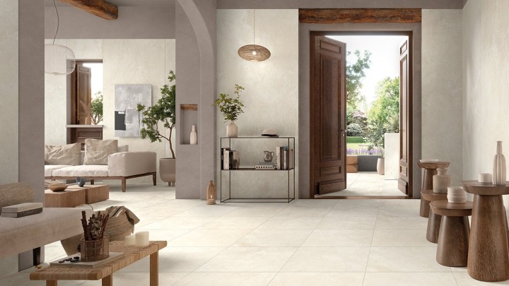 Матовый Mirage Керамогранит BLV5 EY10 Elysian Travertino Pearly Nat 60x120 60х120 — фото 3