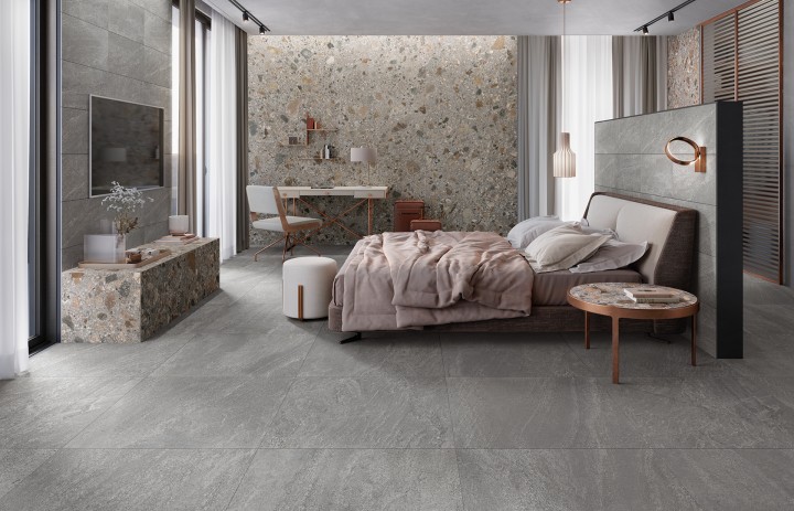 Лаппатированный Mirage Керамогранит BMK6 Elysian Travertino Pearly EY10 SP SQ 120х278x0.6 120х278 — фото 15