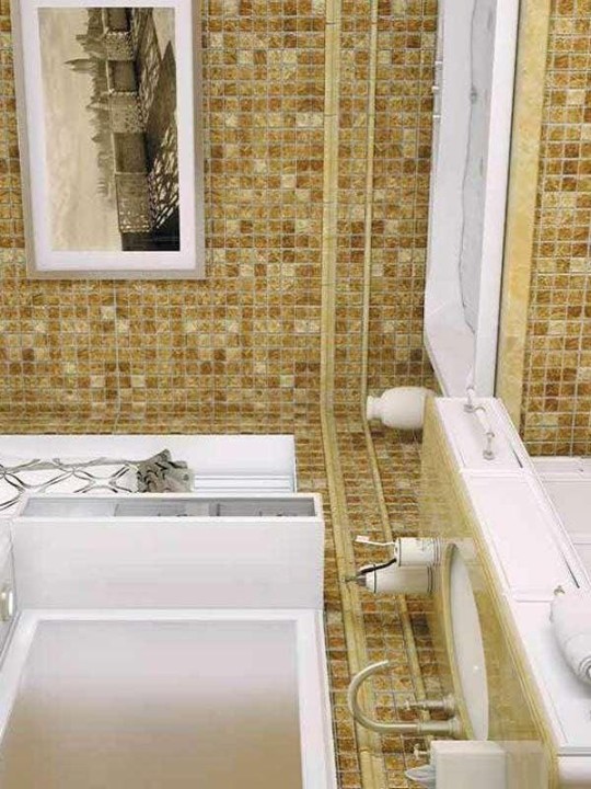 Мраморная Natural Mosaic Adriatica Мозаика Оникс полированная 7M068-25P чип 25х25 — фото 10