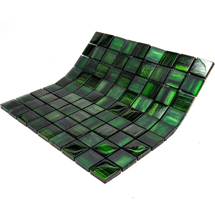 Стеклянная Natural Mosaic Art-deco dark Мозаика Стекло микс JP-308 чип 30х30 — фото 4
