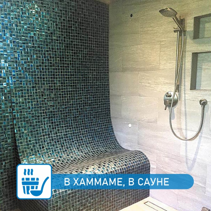 Стеклянная Natural Mosaic Art-deco dark Мозаика Стекло микс JP-310 чип 30х30 — фото 15