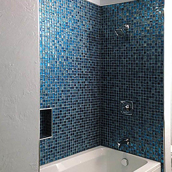 Стеклянная Natural Mosaic Art-deco dark Мозаика Стекло микс JP-310 чип 30х30 — фото 7