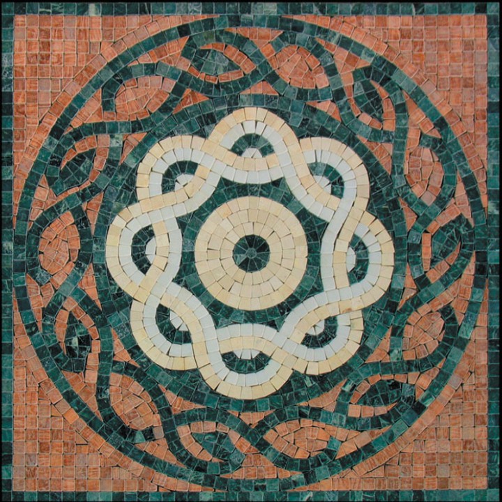 Панно Natural Mosaic ART Мозаичные ковры Мозаика Мрамор полированная PH-08 100x100 — фото 2
