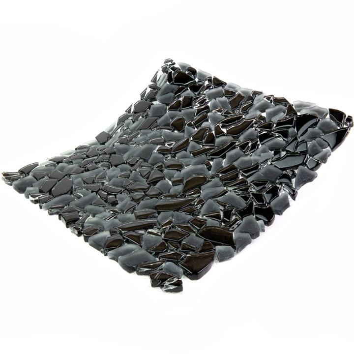 Стеклянная Natural Mosaic Мозаика Стекло глянцевая GEM-01 чип произвольной формы 30x30 — фото 3