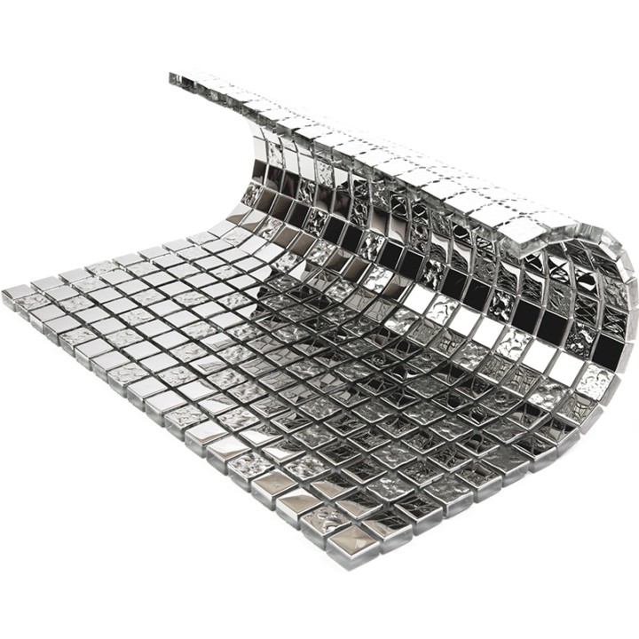 Стеклянная Natural Mosaic Hi-Tech Мозаика Стекло микс HTC-001-15 чип 15х15 — фото 4