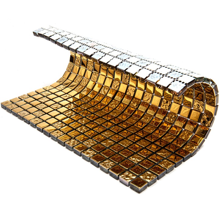 Стеклянная Natural Mosaic Hi-Tech Мозаика Стекло микс HTC-004-15 чип 15х15 — фото 4
