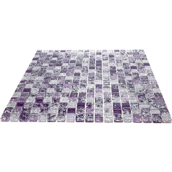 Стеклянная Natural Mosaic Ice flowers Мозаика Стекло глянцевая ICE-03 чип 15х15 — фото 6