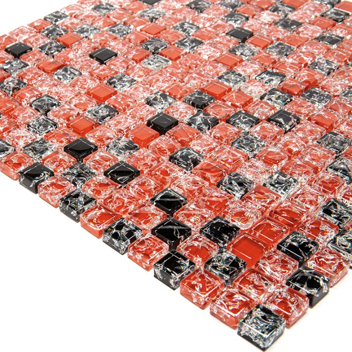 Стеклянная Natural Mosaic Ice flowers ICE-04 30x30 — фото 2