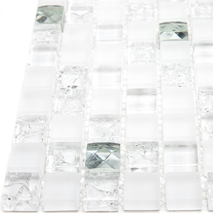 Стеклянная Natural Mosaic Ice flowers ICE-13 30x30 — фото 3