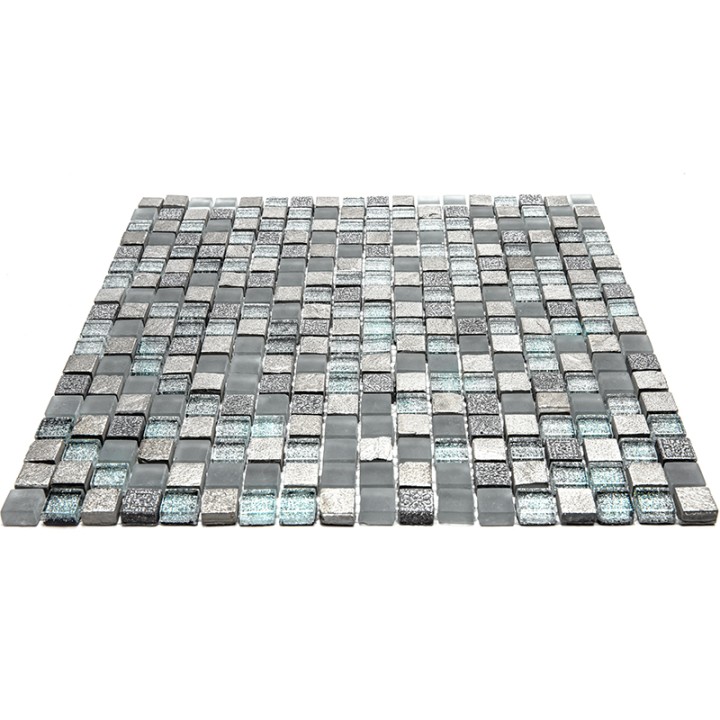 Миксы Natural Mosaic Inka Мозаика Стекло+Мрамор+Агломерат микс BDA-1546 чип 15х15 — фото 5