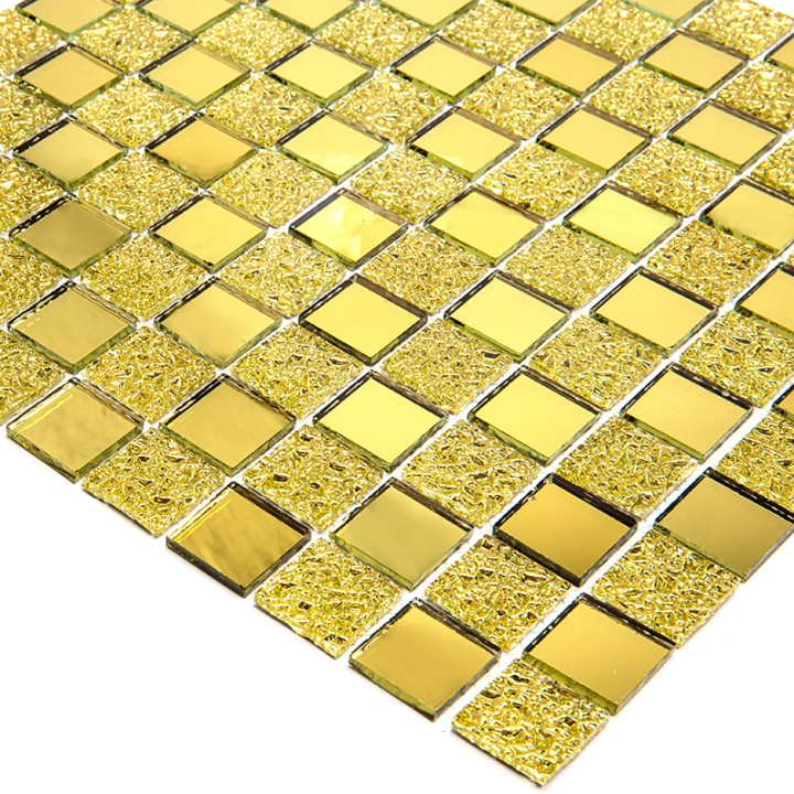 Стеклянная Natural Mosaic MIRror Мозаика Стекло глянцевая QM-2543 чип 25,8х25,8 — фото 2